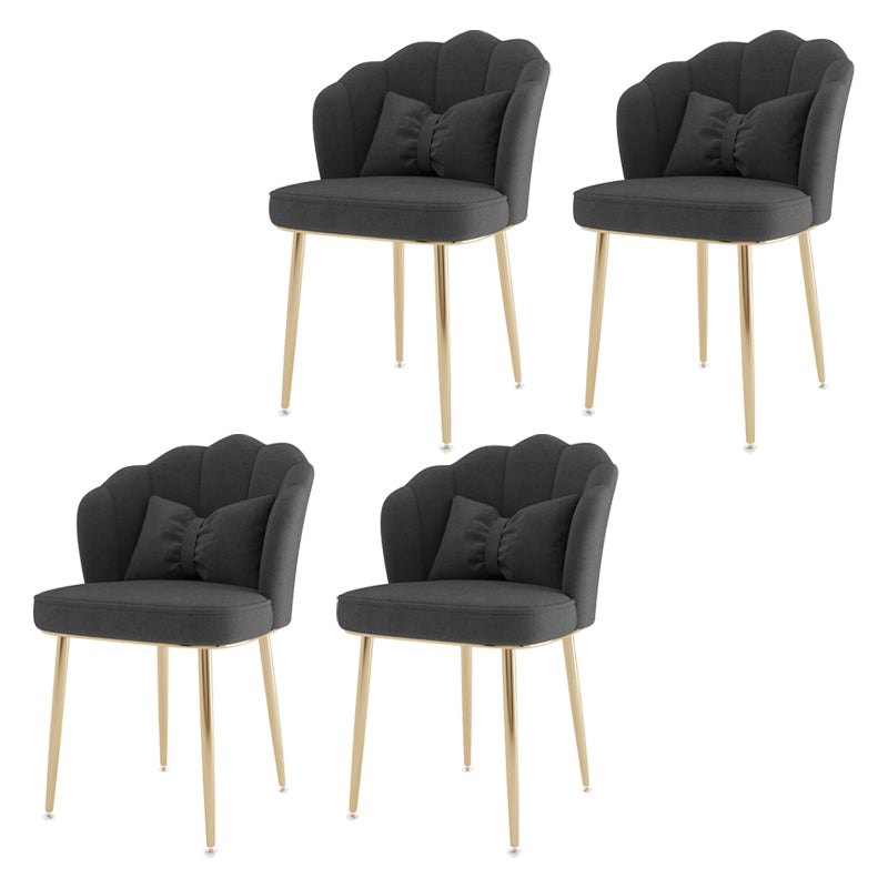 Fauteuil rembourré pour chambre à coucher scandinave, finition mate, chaise de salle à manger à dossier solide