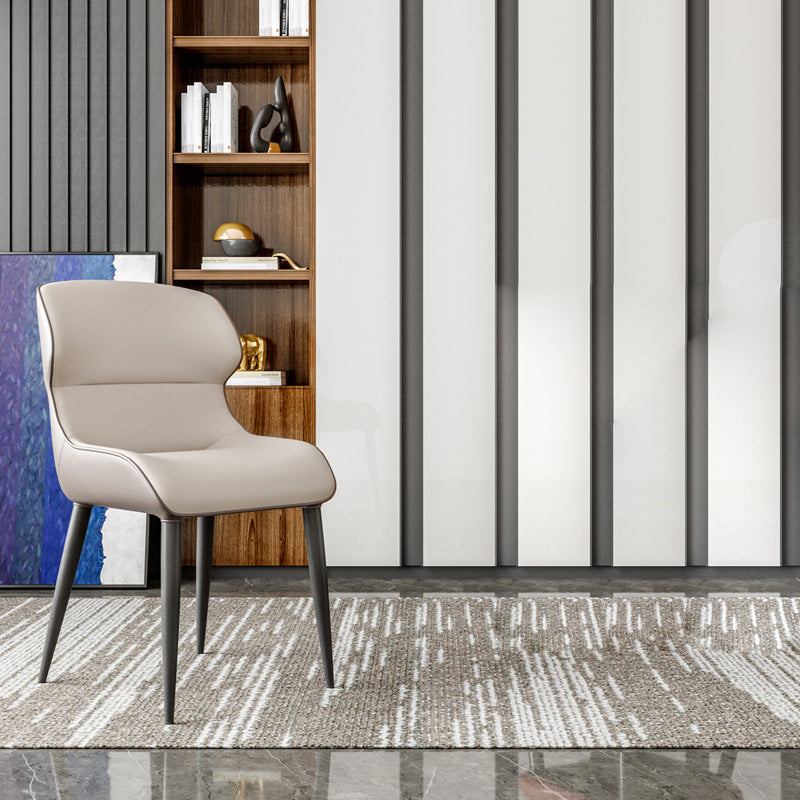 Ensemble de chaises avec accoudoirs à oreilles de cuisine et de salle à manger de style moderne (Ensemble de 4)