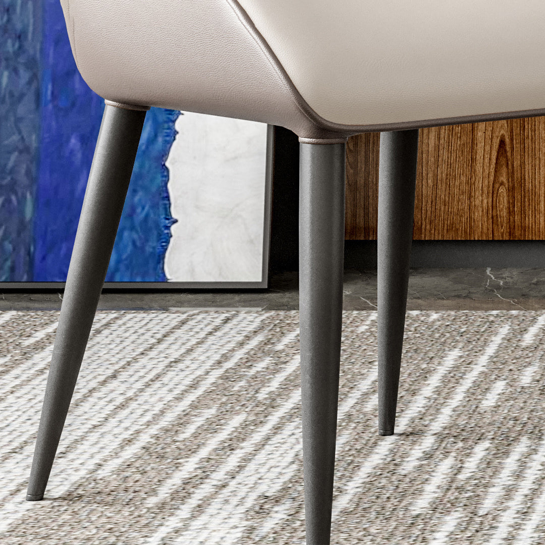 Sillas de metal de estilo moderno, juego de sillones orejeros para cocina, comedor (juego de 4)