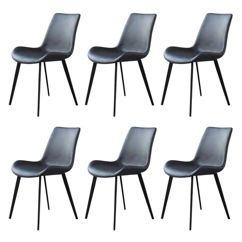 Parsons contemporáneos del final mate de la silla lateral de cuero del restaurante que cenan sillas
