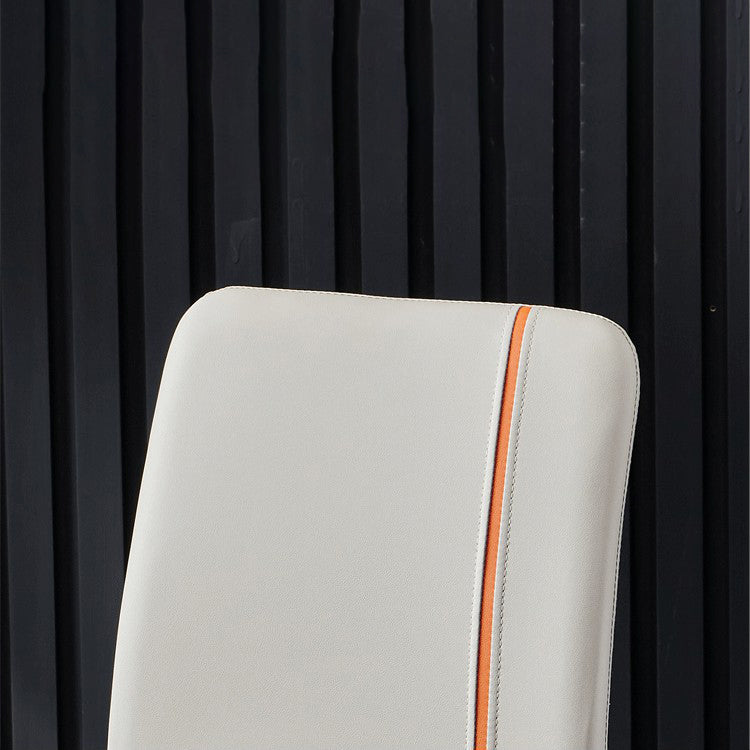 Parsons de finition mate de chaise latérale en cuir d'unité centrale d'hôtel contemporain dinant des chaises