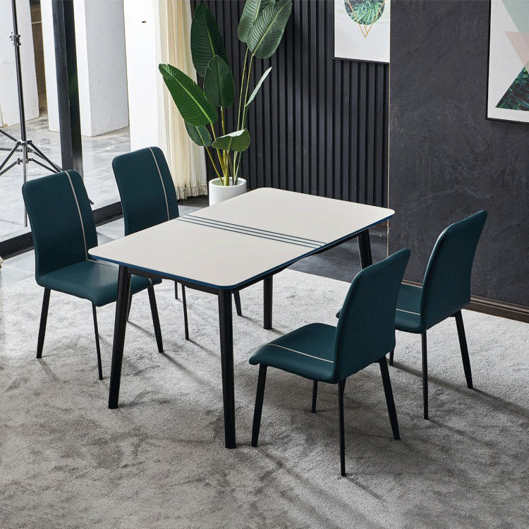 Parsons de finition mate de chaise latérale en cuir d'unité centrale d'hôtel contemporain dinant des chaises