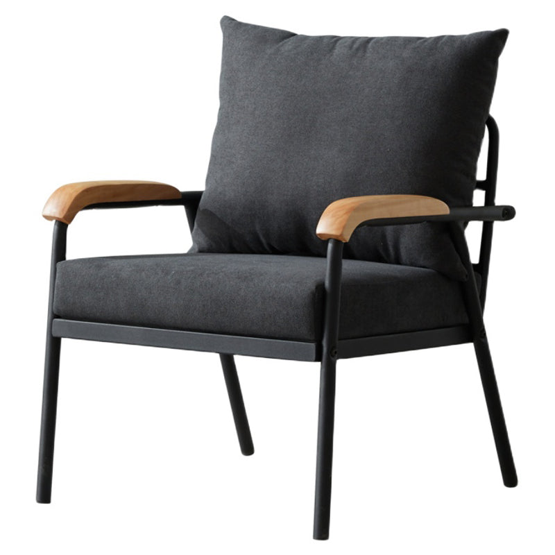 Chaise d'intérieur et d'extérieur moderne, chaise d'appoint rembourrée à dossier croisé en métal