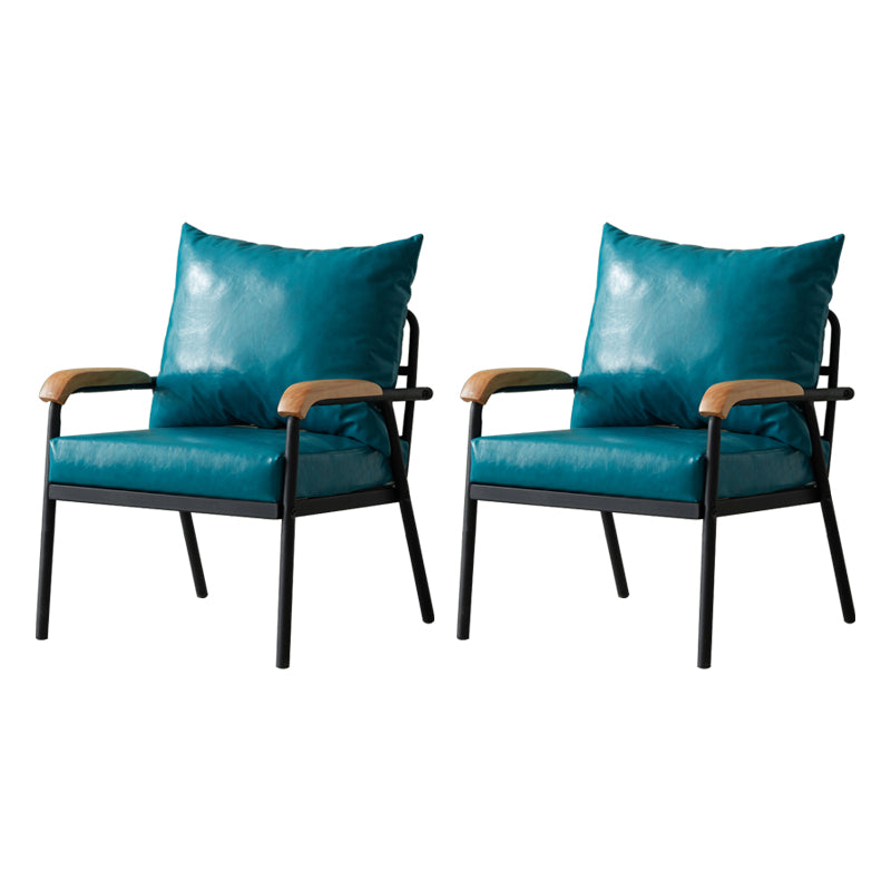 Chaise d'intérieur et d'extérieur moderne, chaise d'appoint rembourrée à dossier croisé en métal