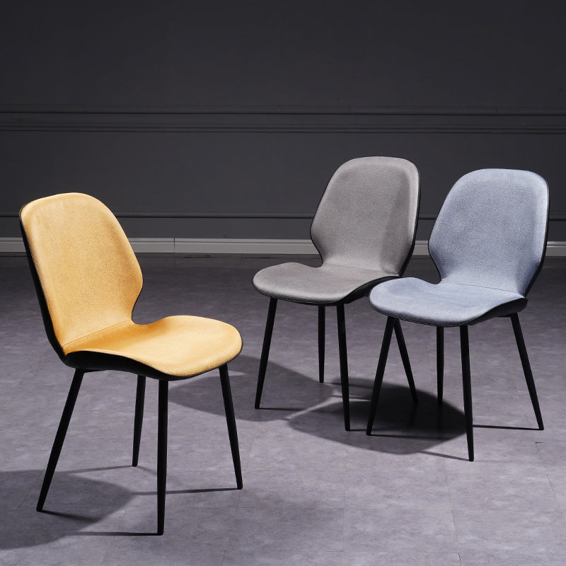 Chaise d'appoint scandinave pour salle de conférence, finition rembourrée mate, chaises de salle à manger Parsons
