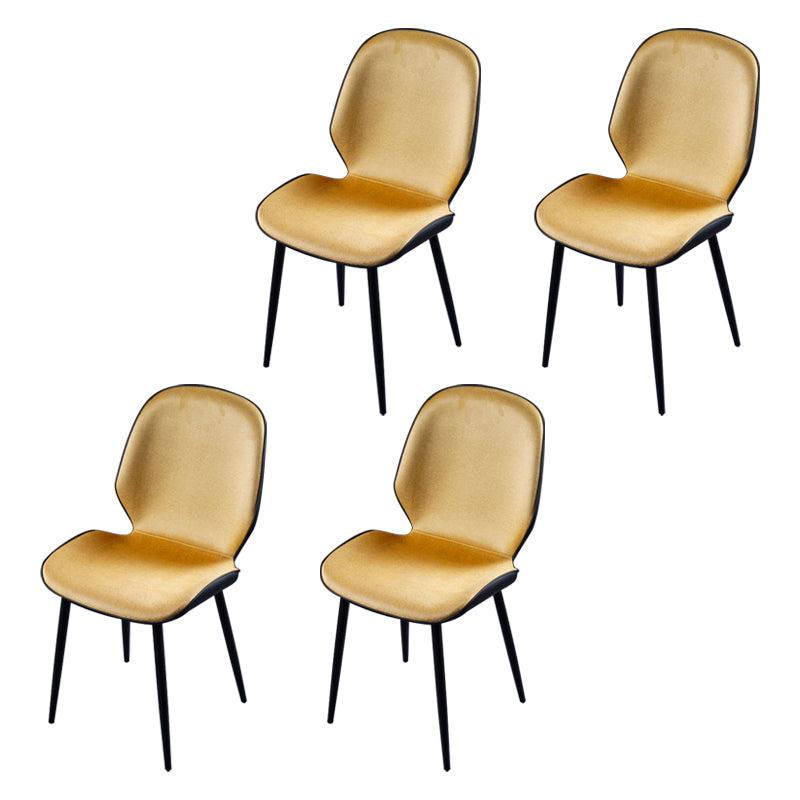 Chaise d'appoint scandinave pour salle de conférence, finition rembourrée mate, chaises de salle à manger Parsons