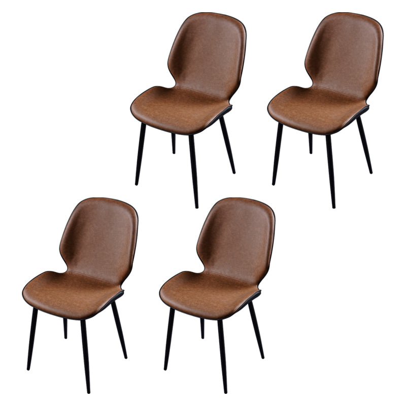 Chaise d'appoint scandinave pour salle de conférence, finition rembourrée mate, chaises de salle à manger Parsons