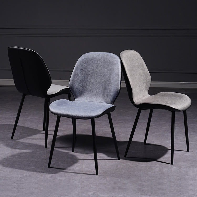 Chaise d'appoint scandinave pour salle de conférence, finition rembourrée mate, chaises de salle à manger Parsons