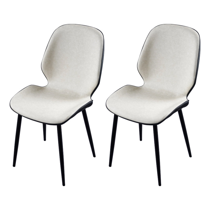 Chaise d'appoint scandinave pour salle de conférence, finition rembourrée mate, chaises de salle à manger Parsons