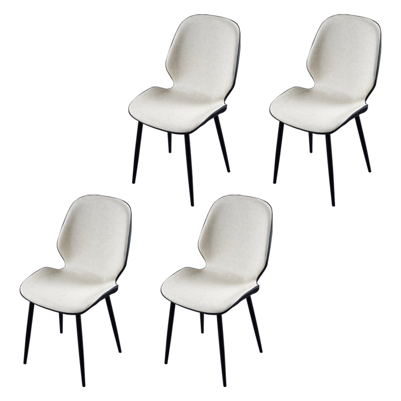 Chaise d'appoint scandinave pour salle de conférence, finition rembourrée mate, chaises de salle à manger Parsons
