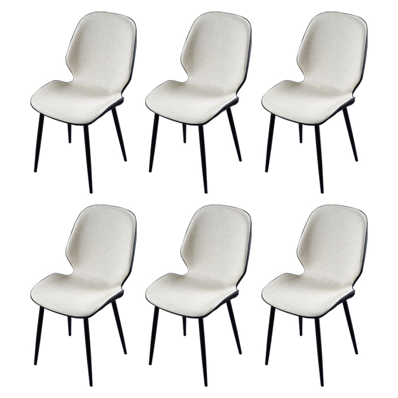 Chaise d'appoint scandinave pour salle de conférence, finition rembourrée mate, chaises de salle à manger Parsons