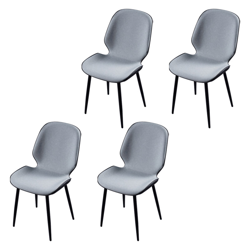 Chaise d'appoint scandinave pour salle de conférence, finition rembourrée mate, chaises de salle à manger Parsons