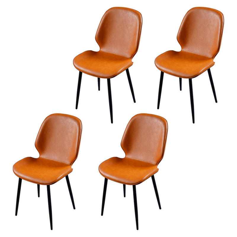 Chaise d'appoint scandinave pour salle de conférence, finition rembourrée mate, chaises de salle à manger Parsons