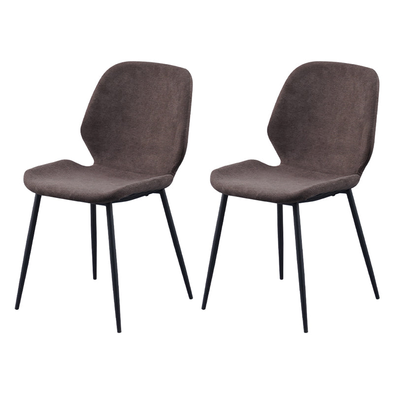 Chaise d'appoint scandinave pour salle de conférence, finition rembourrée mate, chaises de salle à manger Parsons
