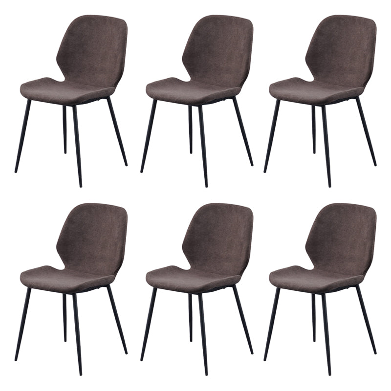 Chaise d'appoint scandinave pour salle de conférence, finition rembourrée mate, chaises de salle à manger Parsons