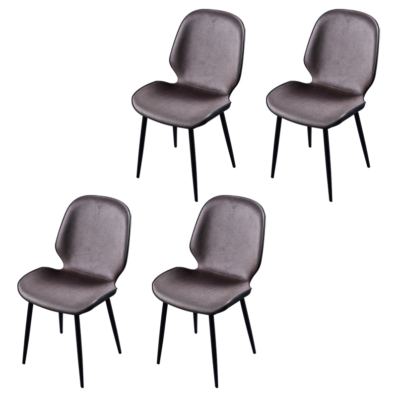 Chaise d'appoint scandinave pour salle de conférence, finition rembourrée mate, chaises de salle à manger Parsons