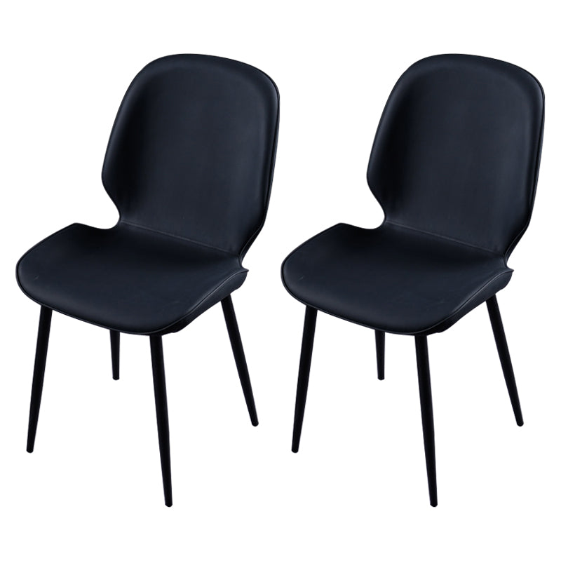 Chaise d'appoint scandinave pour salle de conférence, finition rembourrée mate, chaises de salle à manger Parsons