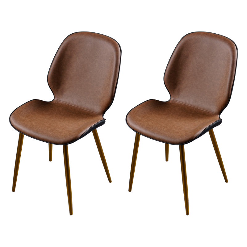 Chaise d'appoint scandinave pour salle de conférence, finition rembourrée mate, chaises de salle à manger Parsons