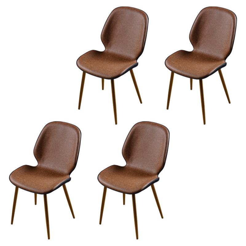 Chaise d'appoint scandinave pour salle de conférence, finition rembourrée mate, chaises de salle à manger Parsons