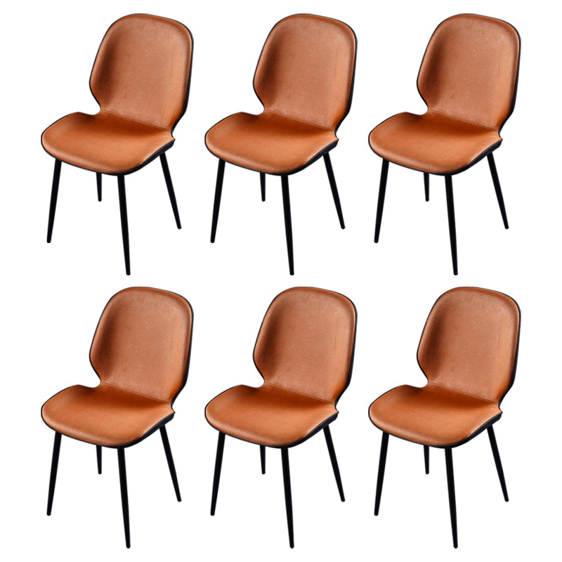 Chaise d'appoint scandinave pour salle de conférence, finition rembourrée mate, chaises de salle à manger Parsons