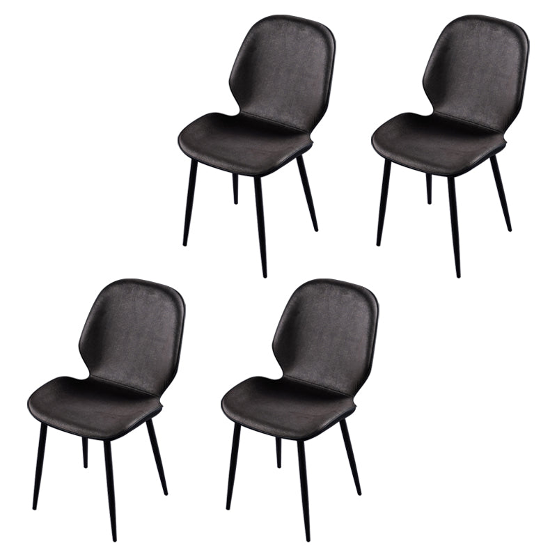 Chaise d'appoint scandinave pour salle de conférence, finition rembourrée mate, chaises de salle à manger Parsons