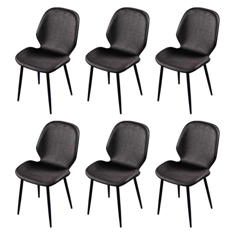 Chaise d'appoint scandinave pour salle de conférence, finition rembourrée mate, chaises de salle à manger Parsons