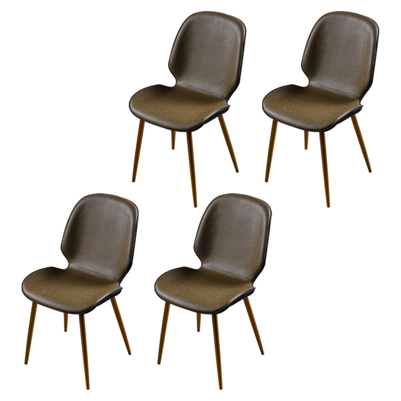 Chaise d'appoint scandinave pour salle de conférence, finition rembourrée mate, chaises de salle à manger Parsons