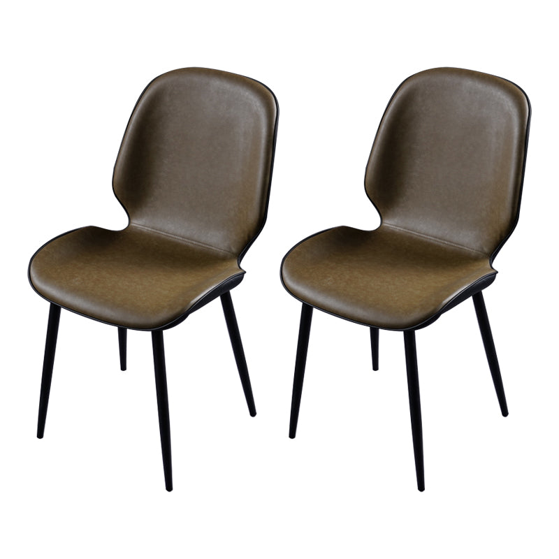 Chaise d'appoint scandinave pour salle de conférence, finition rembourrée mate, chaises de salle à manger Parsons