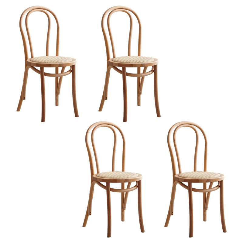 Les chaises contemporaines en hêtre massif ont placé les chaises de salle à manger de cuisine arrière de Windsor