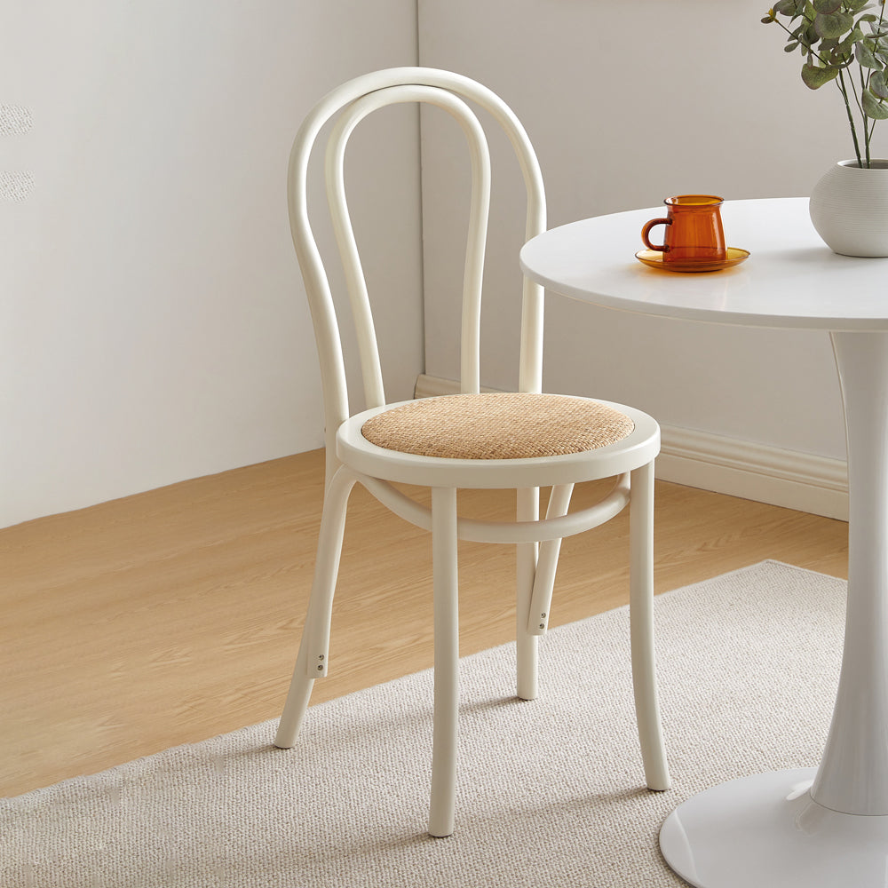Les chaises contemporaines en hêtre massif ont placé les chaises de salle à manger de cuisine arrière de Windsor