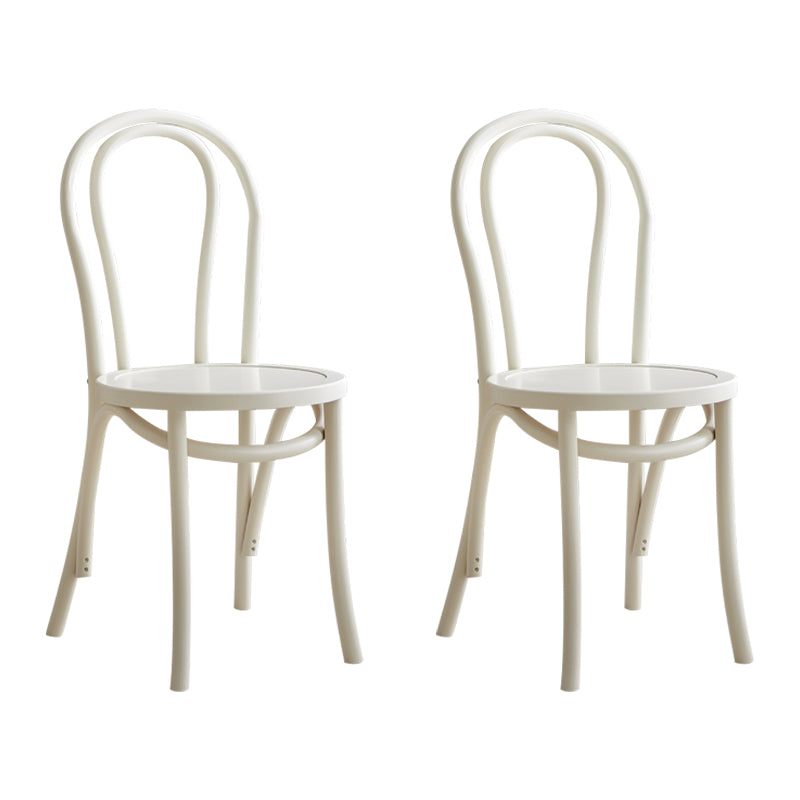 Les chaises contemporaines en hêtre massif ont placé les chaises de salle à manger de cuisine arrière de Windsor