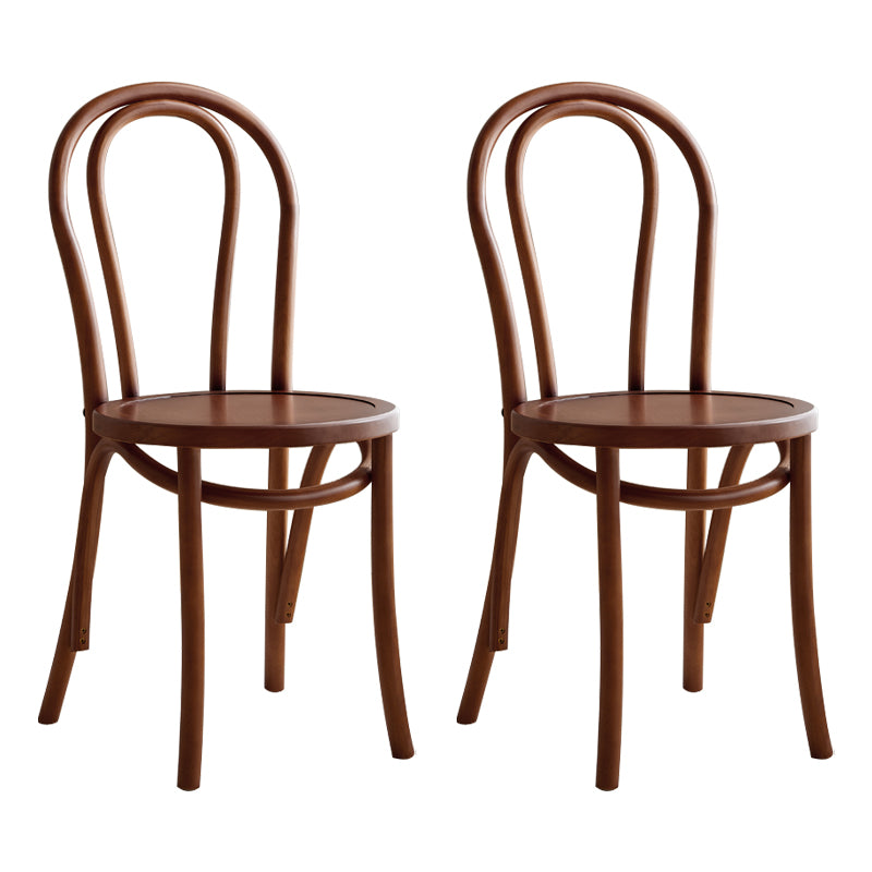 Les chaises contemporaines en hêtre massif ont placé les chaises de salle à manger de cuisine arrière de Windsor