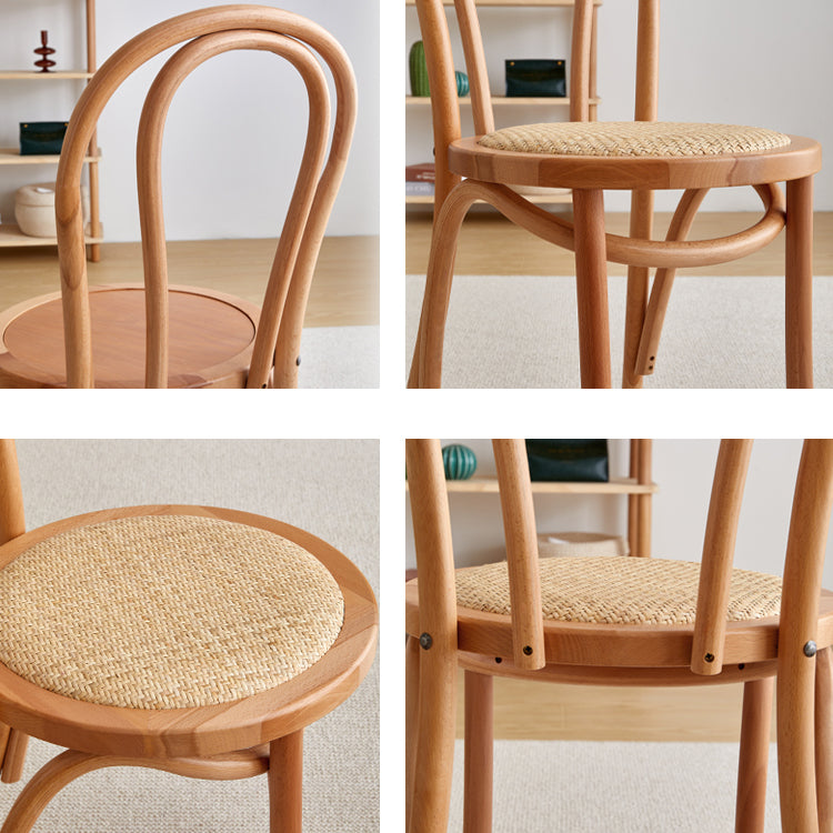 Les chaises contemporaines en hêtre massif ont placé les chaises de salle à manger de cuisine arrière de Windsor