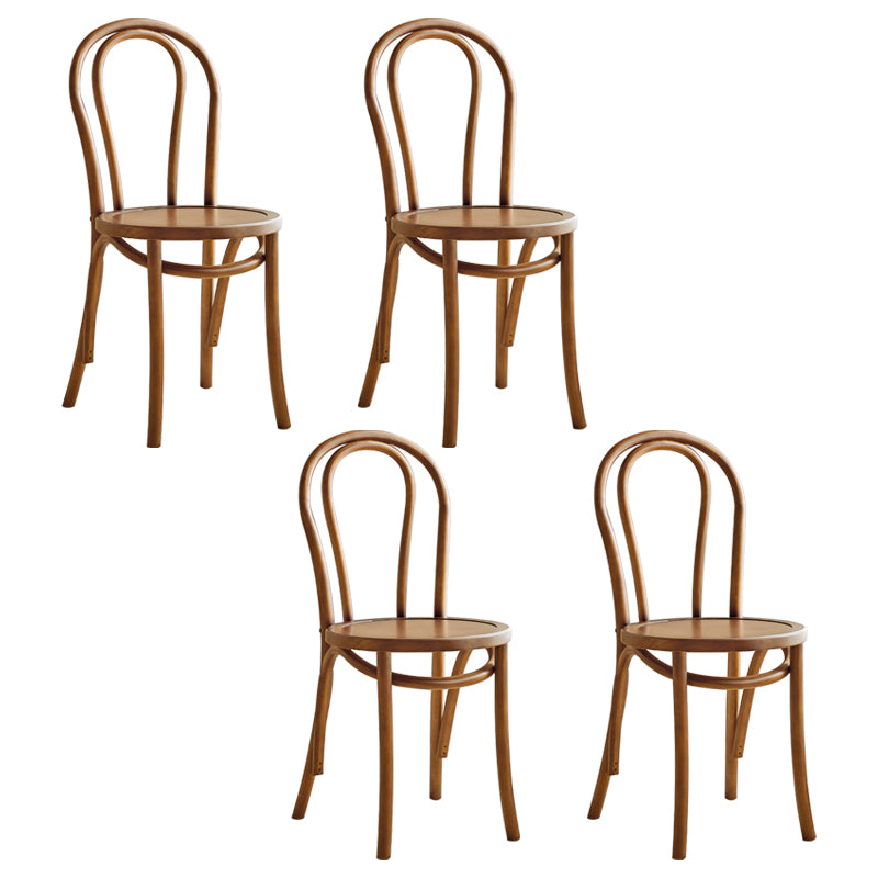 Les chaises contemporaines en hêtre massif ont placé les chaises de salle à manger de cuisine arrière de Windsor