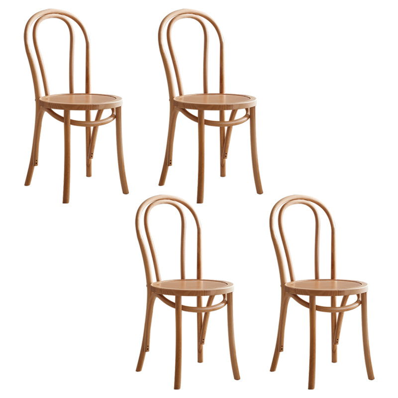 Les chaises contemporaines en hêtre massif ont placé les chaises de salle à manger de cuisine arrière de Windsor