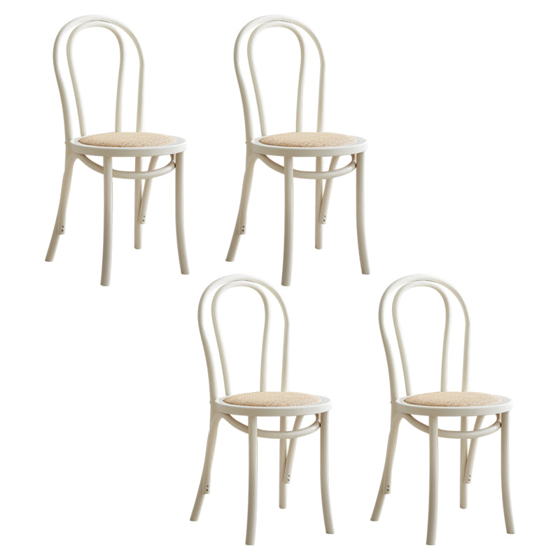 Les chaises contemporaines en hêtre massif ont placé les chaises de salle à manger de cuisine arrière de Windsor