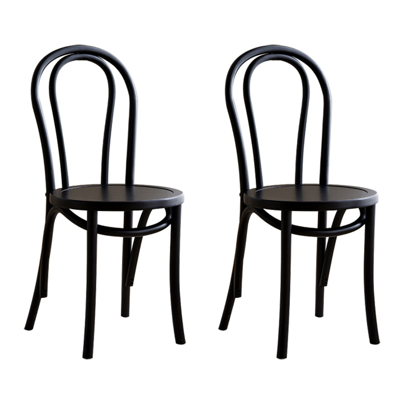 Les chaises contemporaines en hêtre massif ont placé les chaises de salle à manger de cuisine arrière de Windsor