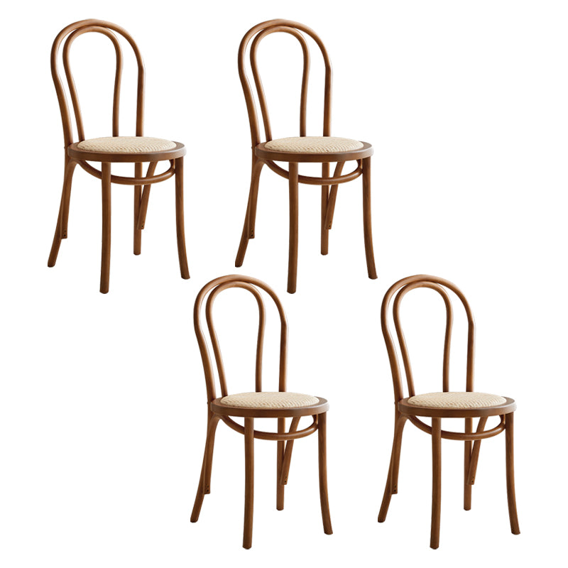 Les chaises contemporaines en hêtre massif ont placé les chaises de salle à manger de cuisine arrière de Windsor