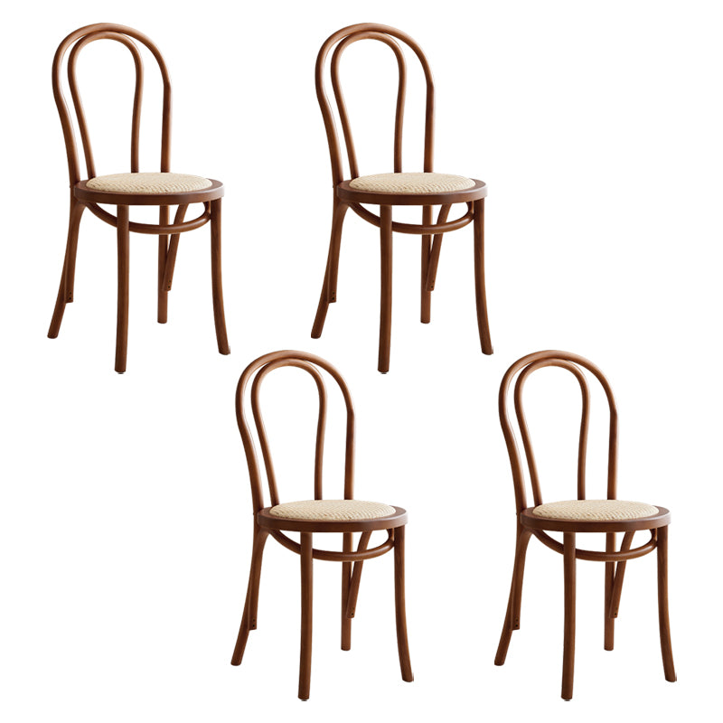 Les chaises contemporaines en hêtre massif ont placé les chaises de salle à manger de cuisine arrière de Windsor