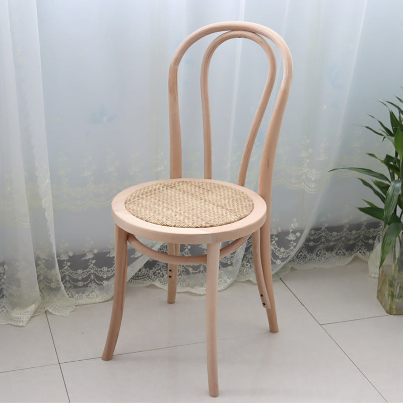 Zeitgenössische massive Buche Holzstühle Windsor Back Side Essstuhl Set Set