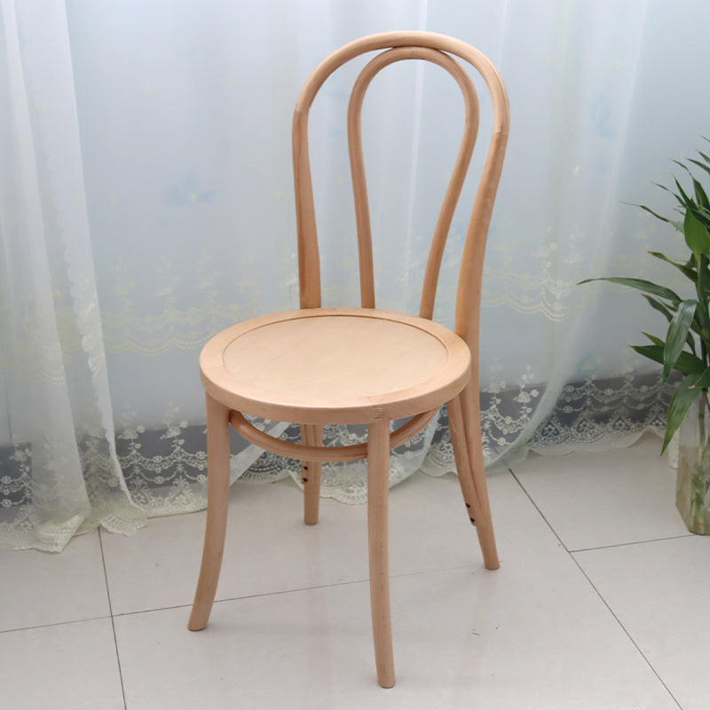 Zeitgenössische massive Buche Holzstühle Windsor Back Side Essstuhl Set Set