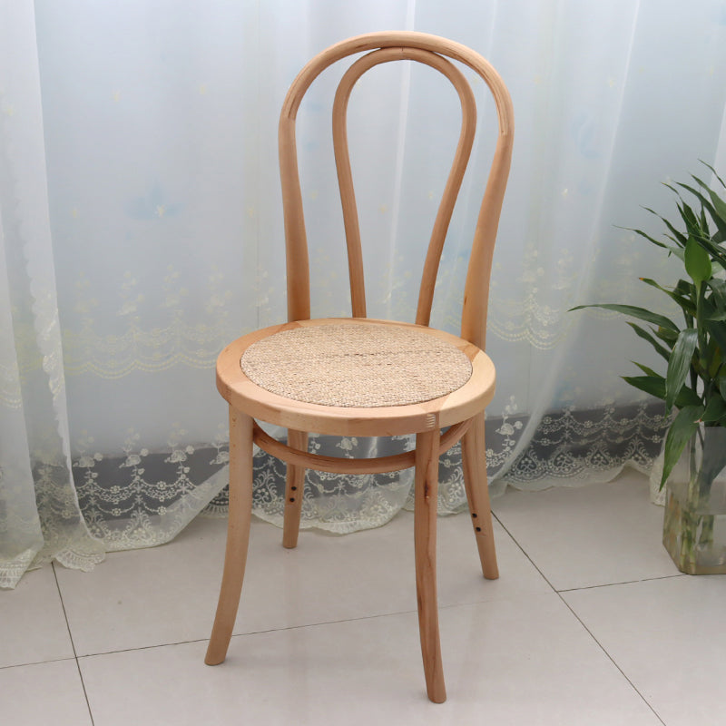 Contemporary Solid Beech Wood Chairs Windsor Back Side Dining Chair Set