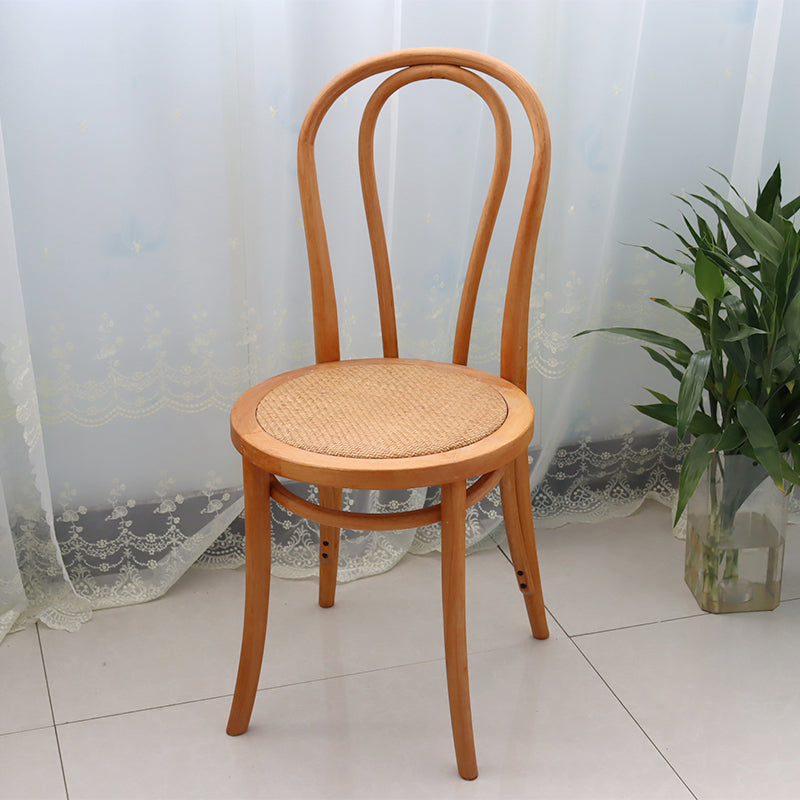 Contemporary Solid Beech Wood Chairs Windsor Back Side Dining Chair Set