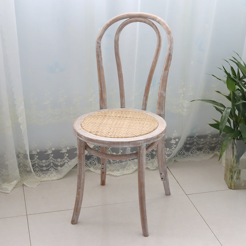 Zeitgenössische massive Buche Holzstühle Windsor Back Side Essstuhl Set Set