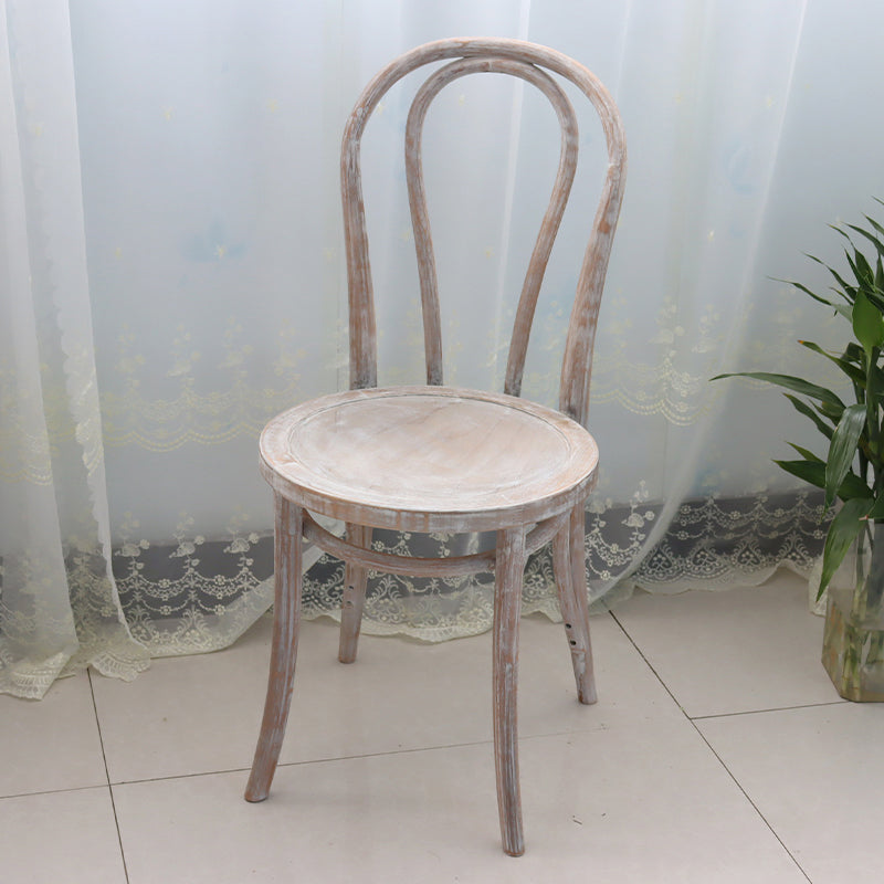 Zeitgenössische massive Buche Holzstühle Windsor Back Side Essstuhl Set Set