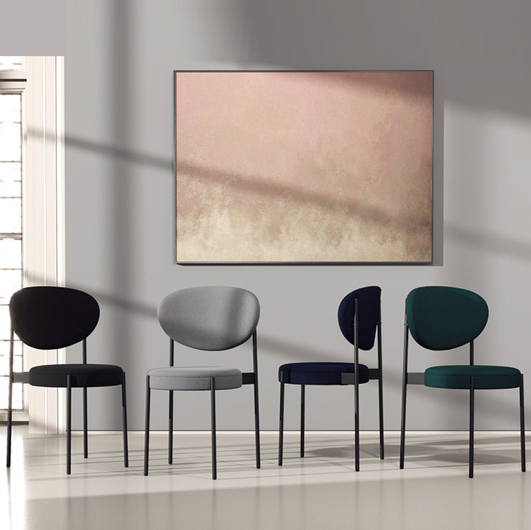 Modern Metal Dining Room Chairs Armless Open Back Dining Side Chair for Restaurant