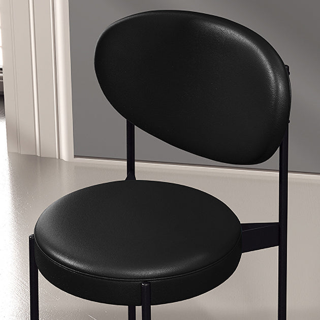 Modern Metal Dining Room Chairs Armless Open Back Dining Side Chair for Restaurant
