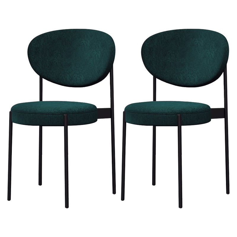 Modern Metal Dining Room Chairs Armless Open Back Dining Side Chair for Restaurant