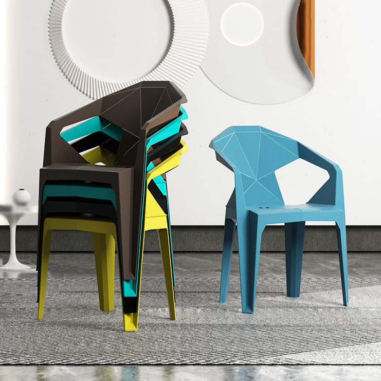 Chaises de restauration en plastique de style moderne chaises latérales empilables pour la cuisine