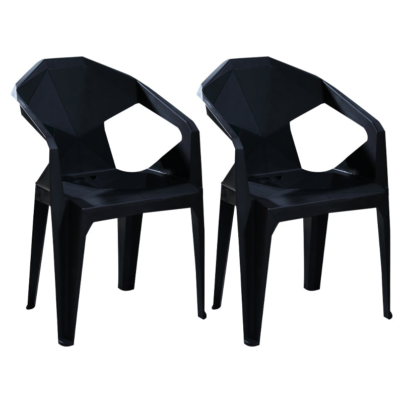 Chaises de restauration en plastique de style moderne chaises latérales empilables pour la cuisine